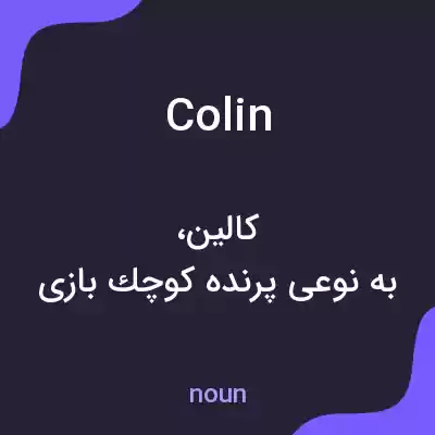 معنی colin به فارسی معنی colin به فارسی
