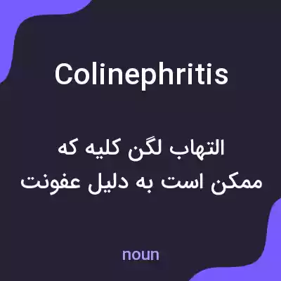 معنی colinephritis به فارسی معنی colinephritis به فارسی