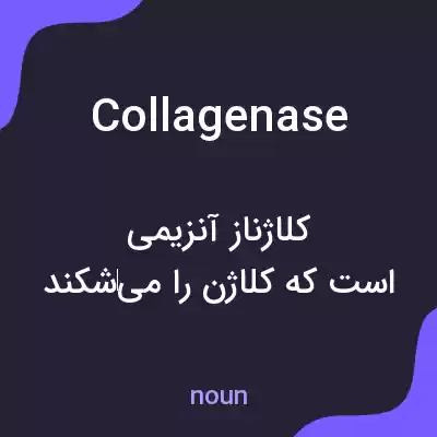 معنی collagenase به فارسی معنی collagenase به فارسی