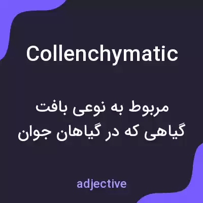 معنی collenchymatic به فارسی معنی collenchymatic به فارسی