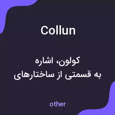 معنی collun به فارسی معنی collun به فارسی