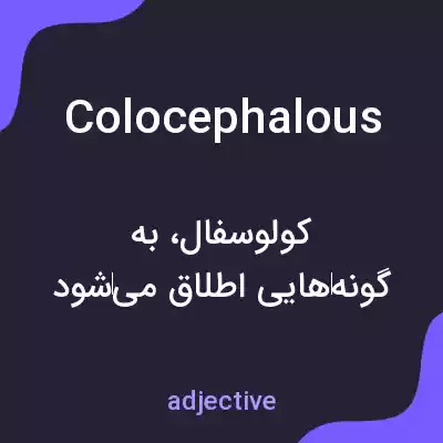 معنی colocephalous به فارسی معنی colocephalous به فارسی