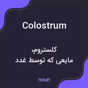معنی colostrum به فارسی معنی colostrum به فارسی