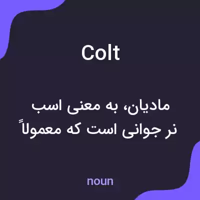 معنی colt به فارسی معنی colt به فارسی