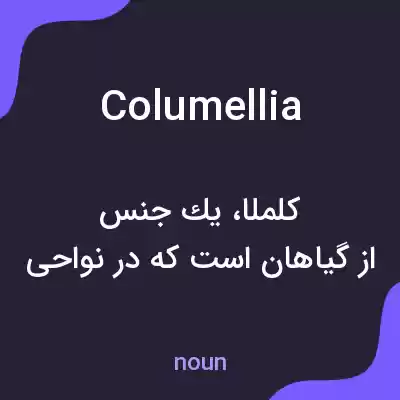 معنی columellia به فارسی معنی columellia به فارسی