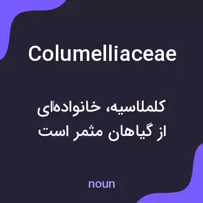 معنی columelliaceae به فارسی معنی columelliaceae به فارسی