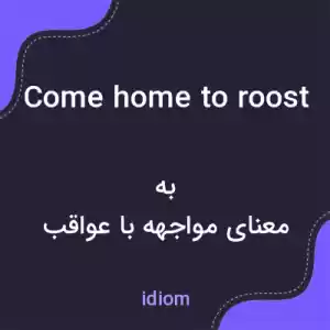 معنی come home to roost به فارسی معنی come home to roost به فارسی
