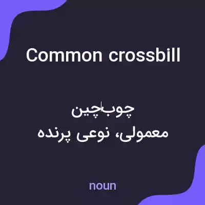 معنی common crossbill به فارسی معنی common crossbill به فارسی