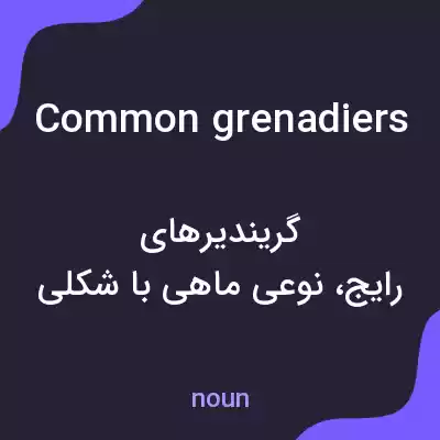 معنی common grenadiers به فارسی معنی common grenadiers به فارسی