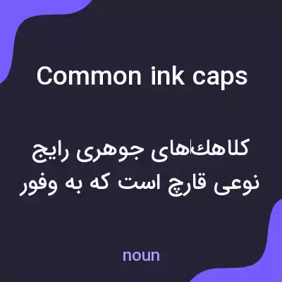 معنی common ink caps به فارسی معنی common ink caps به فارسی