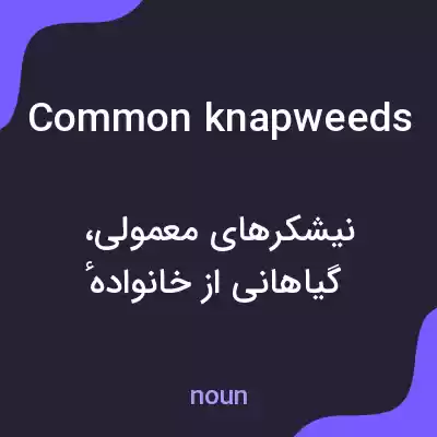 معنی common knapweeds به فارسی معنی common knapweeds به فارسی