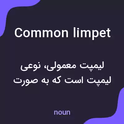 معنی common limpet به فارسی معنی common limpet به فارسی