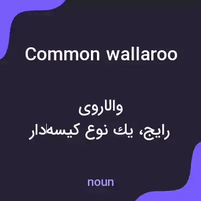 معنی common wallaroo به فارسی معنی common wallaroo به فارسی