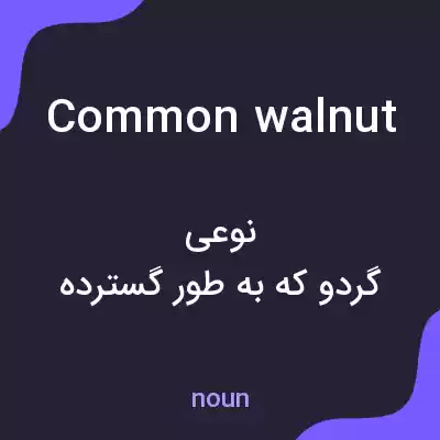 معنی common walnut به فارسی معنی common walnut به فارسی