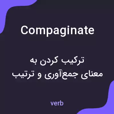 معنی compaginate به فارسی معنی compaginate به فارسی