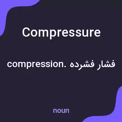 معنی compressure به فارسی معنی compressure به فارسی