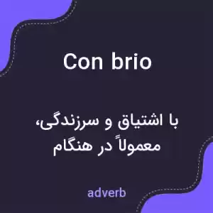 معنی con brio به فارسی معنی con brio به فارسی