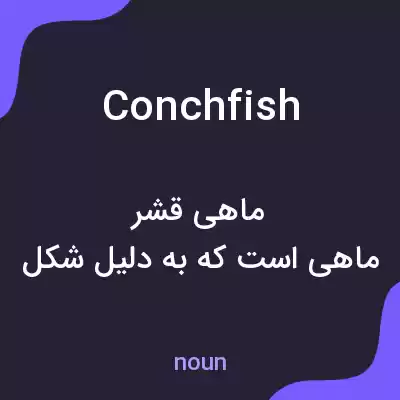 معنی conchfish به فارسی معنی conchfish به فارسی