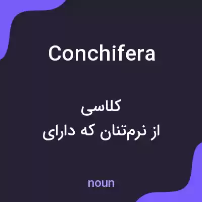 معنی conchifera به فارسی معنی conchifera به فارسی
