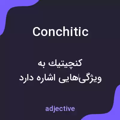 معنی conchitic به فارسی