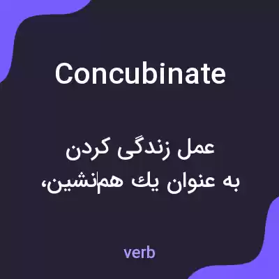 معنی concubinate به فارسی معنی concubinate به فارسی