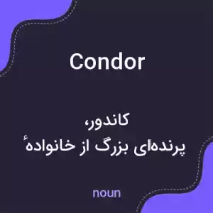 معنی condor به فارسی معنی condor به فارسی