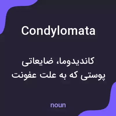 معنی condylomata به فارسی معنی condylomata به فارسی