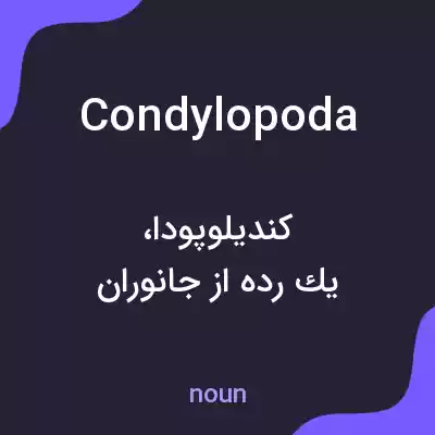 معنی condylopoda به فارسی معنی condylopoda به فارسی