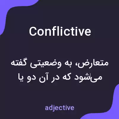 معنی conflictive به فارسی معنی conflictive به فارسی