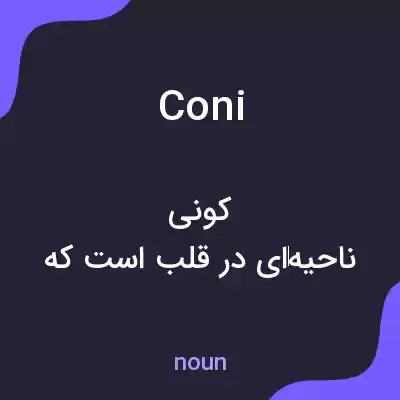 معنی coni به فارسی معنی coni به فارسی