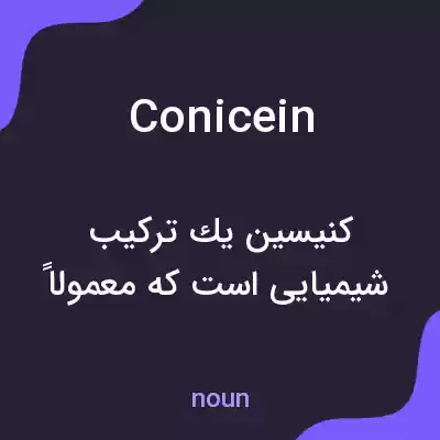معنی conicein به فارسی معنی conicein به فارسی
