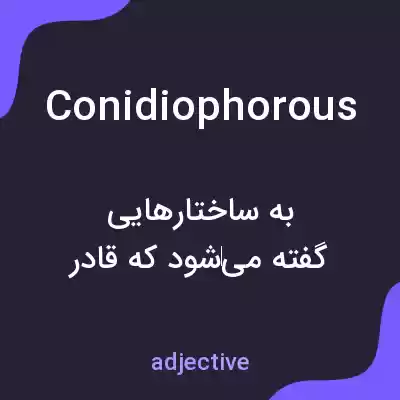 معنی conidiophorous به فارسی معنی conidiophorous به فارسی
