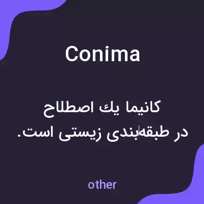 معنی conima به فارسی معنی conima به فارسی
