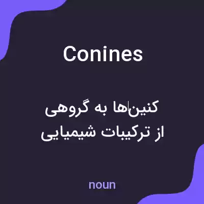 معنی conines به فارسی معنی conines به فارسی