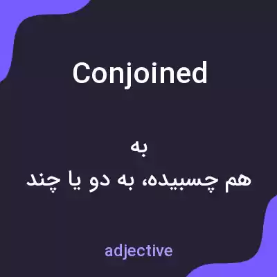 معنی conjoined به فارسی معنی conjoined به فارسی