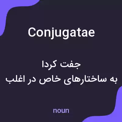 معنی conjugatae به فارسی معنی conjugatae به فارسی