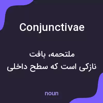 معنی conjunctivae به فارسی معنی conjunctivae به فارسی