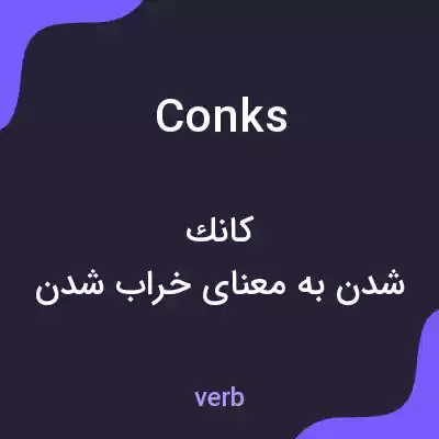 معنی conks به فارسی معنی conks به فارسی