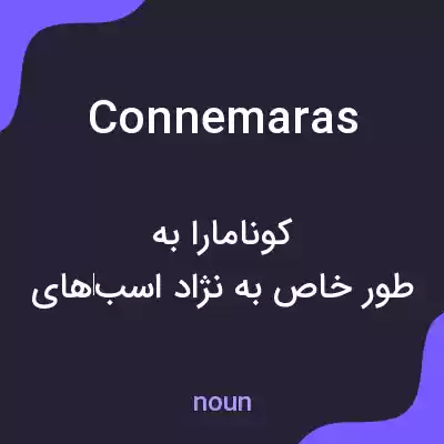 معنی connemaras به فارسی معنی connemaras به فارسی