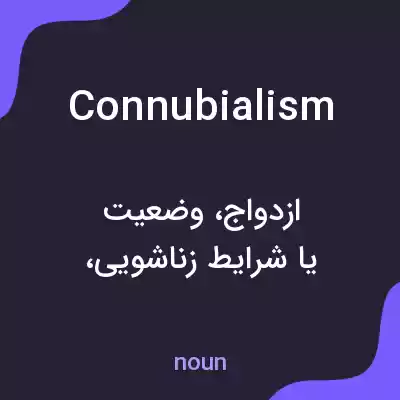 معنی connubialism به فارسی معنی connubialism به فارسی