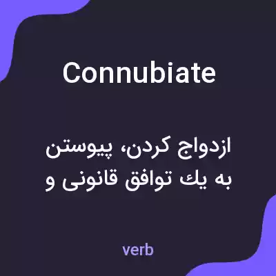 معنی connubiate به فارسی معنی connubiate به فارسی