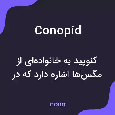 معنی conopid به فارسی معنی conopid به فارسی