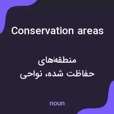 معنی conservation areas به فارسی معنی conservation areas به فارسی