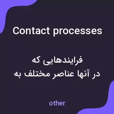 معنی contact processes به فارسی معنی contact processes به فارسی
