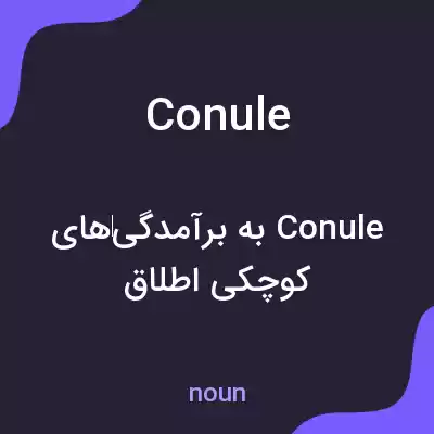 معنی conule به فارسی معنی conule به فارسی