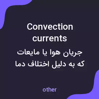 معنی convection currents به فارسی معنی convection currents به فارسی