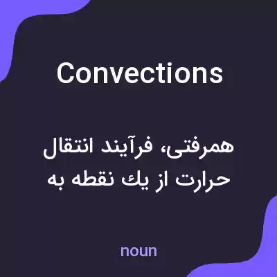 معنی convections به فارسی معنی convections به فارسی