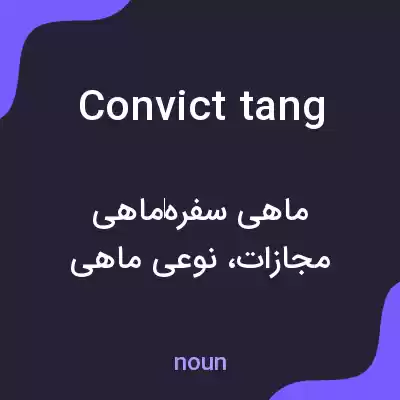 معنی convict tang به فارسی معنی convict tang به فارسی