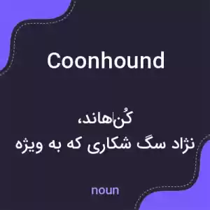 معنی coonhound به فارسی معنی coonhound به فارسی