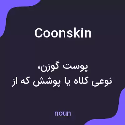 معنی coonskin به فارسی معنی coonskin به فارسی